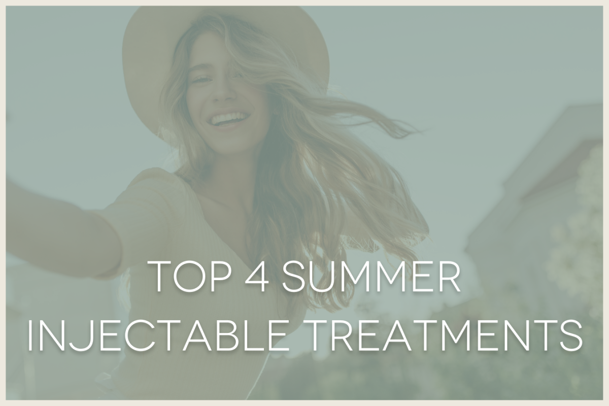 woman in sun hat, top four summer injectable treatments