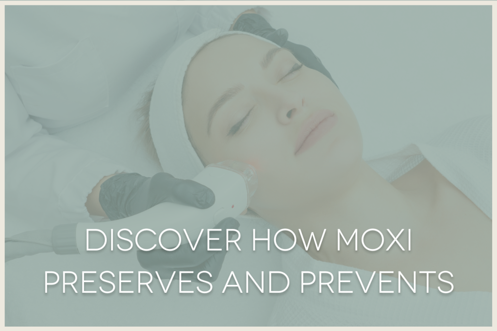 woman laying on a spa bed, provider holding a laser near her face for treatment