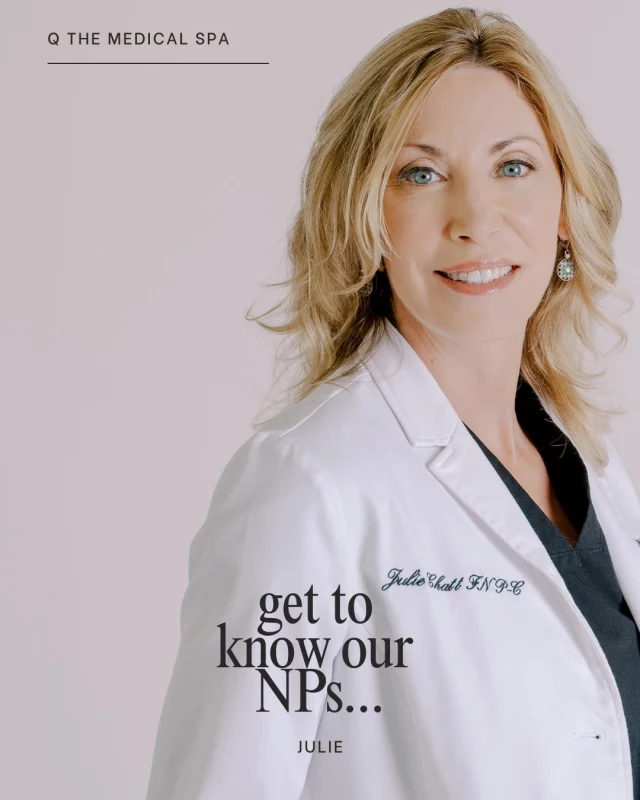 Meet Julie, one of the incredible NPs on our team! 

With decades of experience in both surgery and aesthetics, Julie brings expert skill and a personal touch to every treatment.

Whether you’re curious about injectables, hormone therapy, or subtle facial enhancements, Julie’s approach is all about customized care and natural results.

Book a consultation and see why so many clients trust Julie to bring out their best.