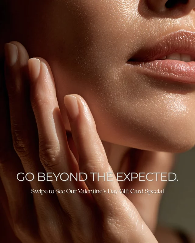 Chocolates melt. Flowers wilt. Bonus dollars? Those last forever (or at least until they book their treatment).

Buy a gift card this February, get bonus money. The more you buy, the more free $ we throw in!
💌 Spend $150, get $25
💌 Spend $300, get $50
💌 Spend $450, get $75
💌 Spend $600, get $100

Bonus dollars valid on treatments $150+. Think tox, filler, lasers, Hydrafacials – the good stuff.

Available in-person only through Valentine’s Day 💗